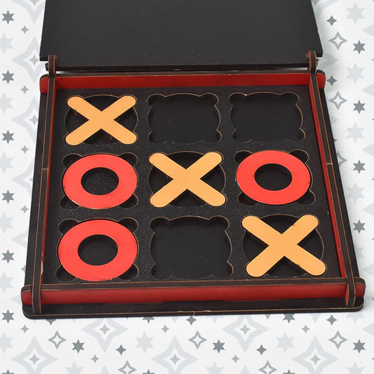 Tic Tac Toe Game Set with 'X' and 'O' Pieces (1 Set)