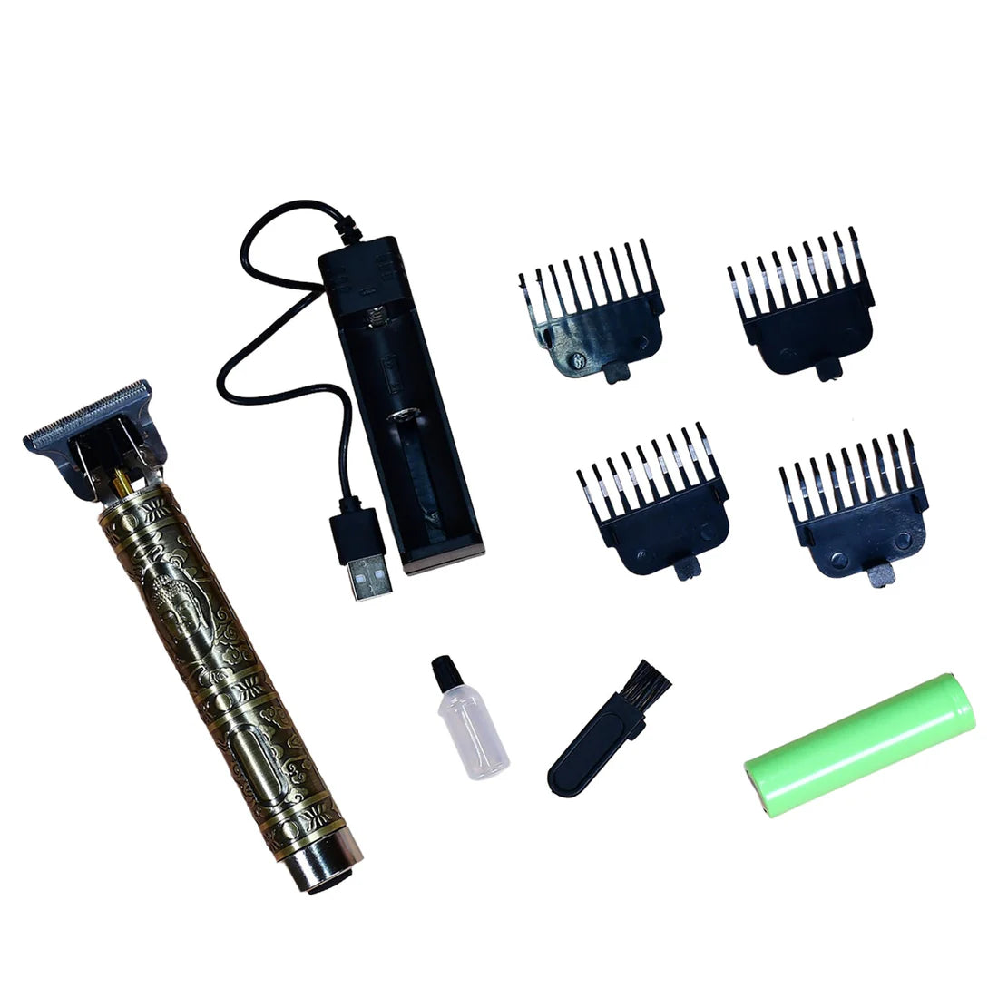 Portable Hair Trimmer for Men – Cordless, Rechargeable & Lightweight | Trim Anywhere – Home, Gym, Travel | Adjustable Blade with Precision Dial