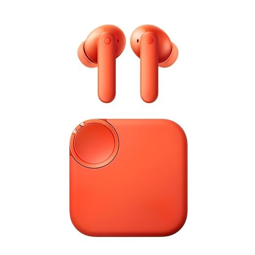 CM_F By Nothing TWS Buds CCMFS – Orange | 50m Bluetooth, 20+ Hrs Playtime, Type-C