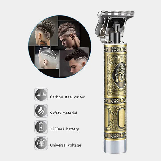 Portable Hair Trimmer for Men – Cordless, Rechargeable & Lightweight | Trim Anywhere – Home, Gym, Travel | Adjustable Blade with Precision Dial