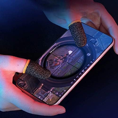 PS Thumb & Finger Sleeve for Mobile Gaming with Super Conductive Fiber Fabric (pack of 12)