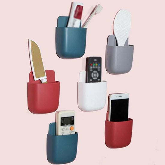 Wall Mounted Storage Box Remote Storage Organizer Case ( Pack of 7)