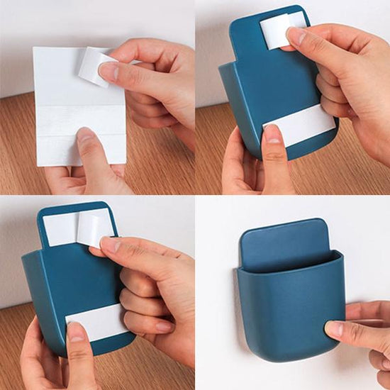 Wall Mounted Storage Box Remote Storage Organizer Case ( Pack of 7)