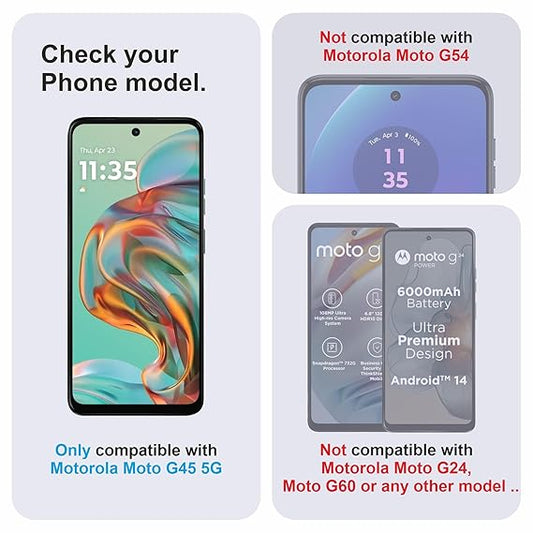 Zoid Tempered Super D+ Temered Glass Compatible for Moto G34 5G, Moto G45 5G, Moto G05,Moto G35, Moto G64 and Moto G86 Power