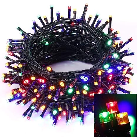 PS 10 Mtr LED Rice Plastic Light for Decoration String Light for Diwali Christmas Indoor Outdoor