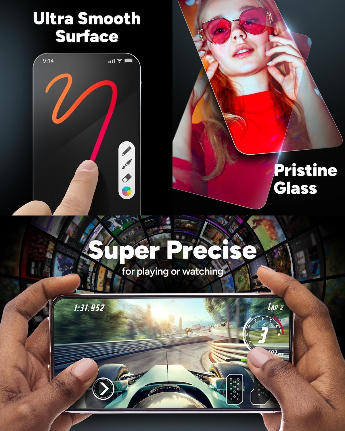 Zoid Tempered Glass for Nothing Phone (3a), Nothing Phone (3a), Nothing Phone 3A Plus 5G, Nothing 3A Plus 5G  (Pack of 1)
