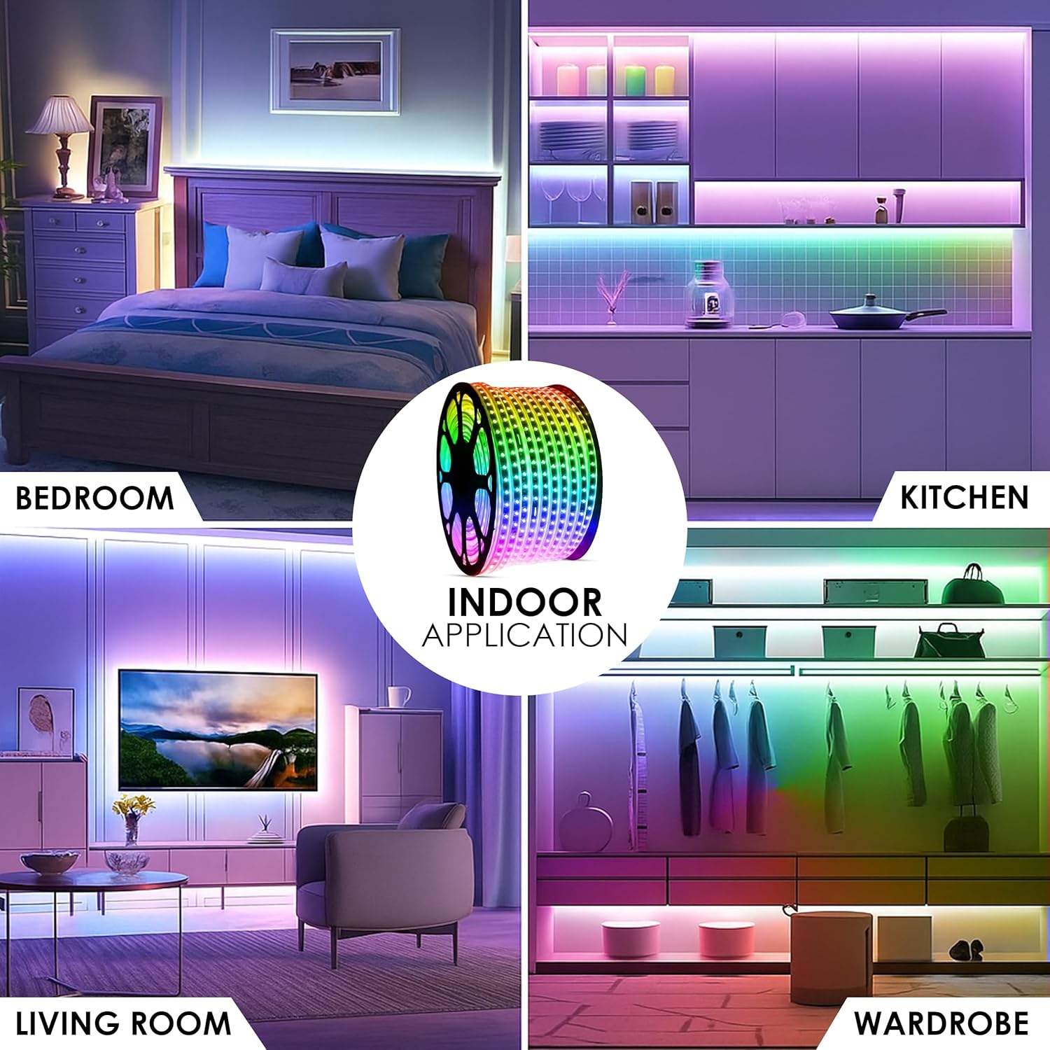 10 Meter Rope Led Strip Lights – High Brightness Outdoor Lights Waterproof for Balcony,Home Decor,False Ceiling