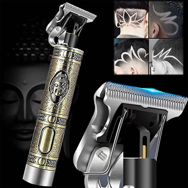 Portable Hair Trimmer for Men – Cordless, Rechargeable & Lightweight | Trim Anywhere – Home, Gym, Travel | Adjustable Blade with Precision Dial